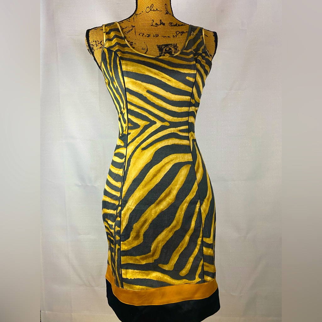 Morena Rosa Tiger Print Mini Dress